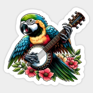 Banjo parrot Sticker